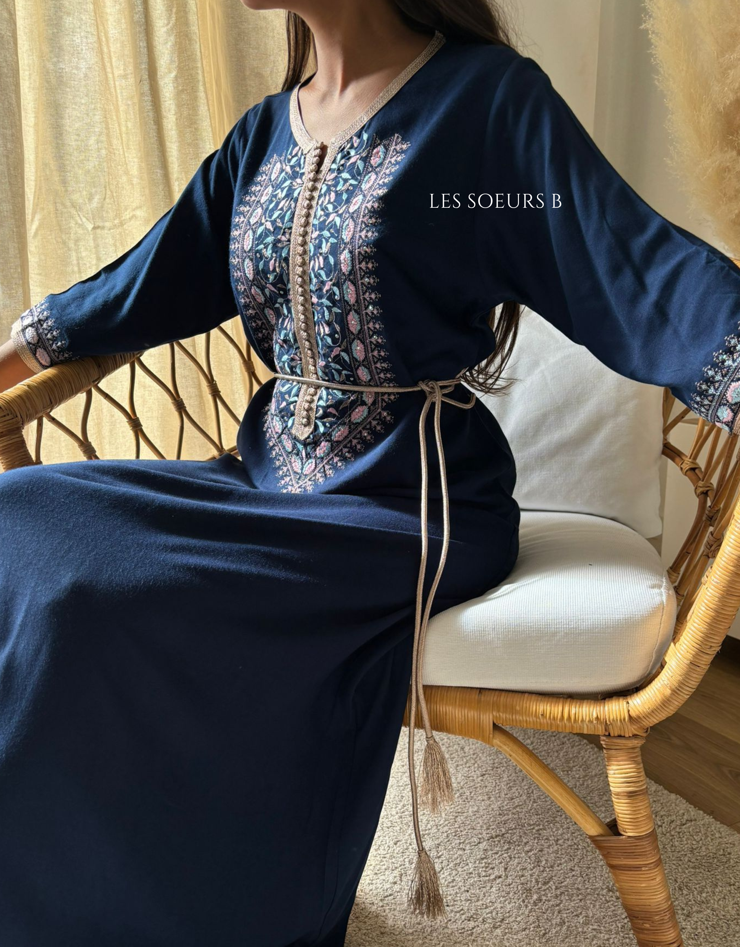 Caftan brodé - Réf : 1017