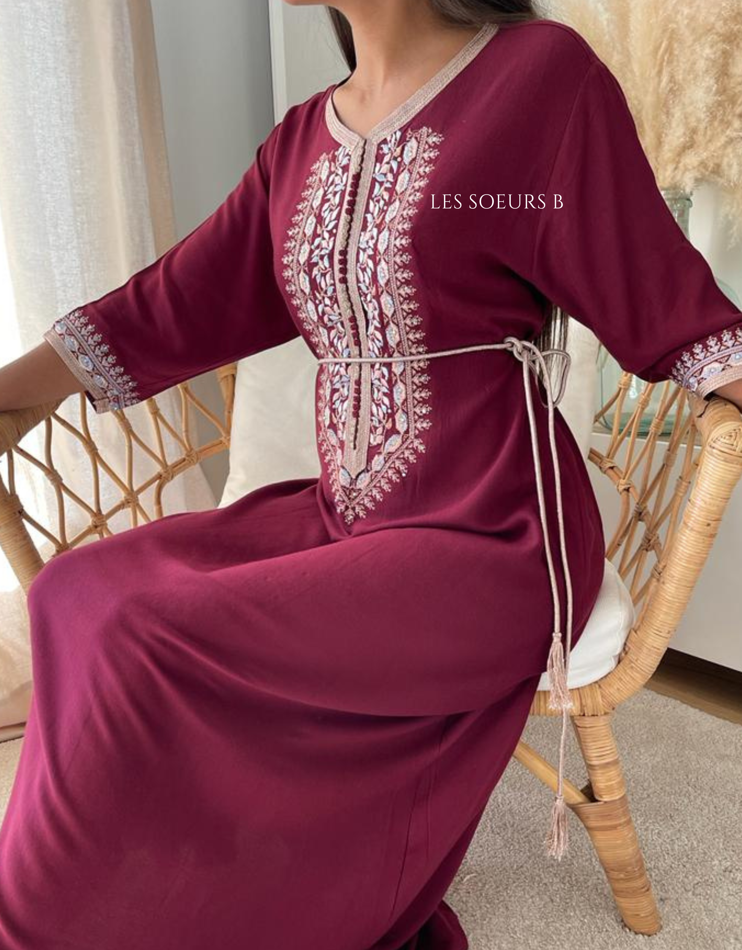 Caftan brodé - Réf : 1017