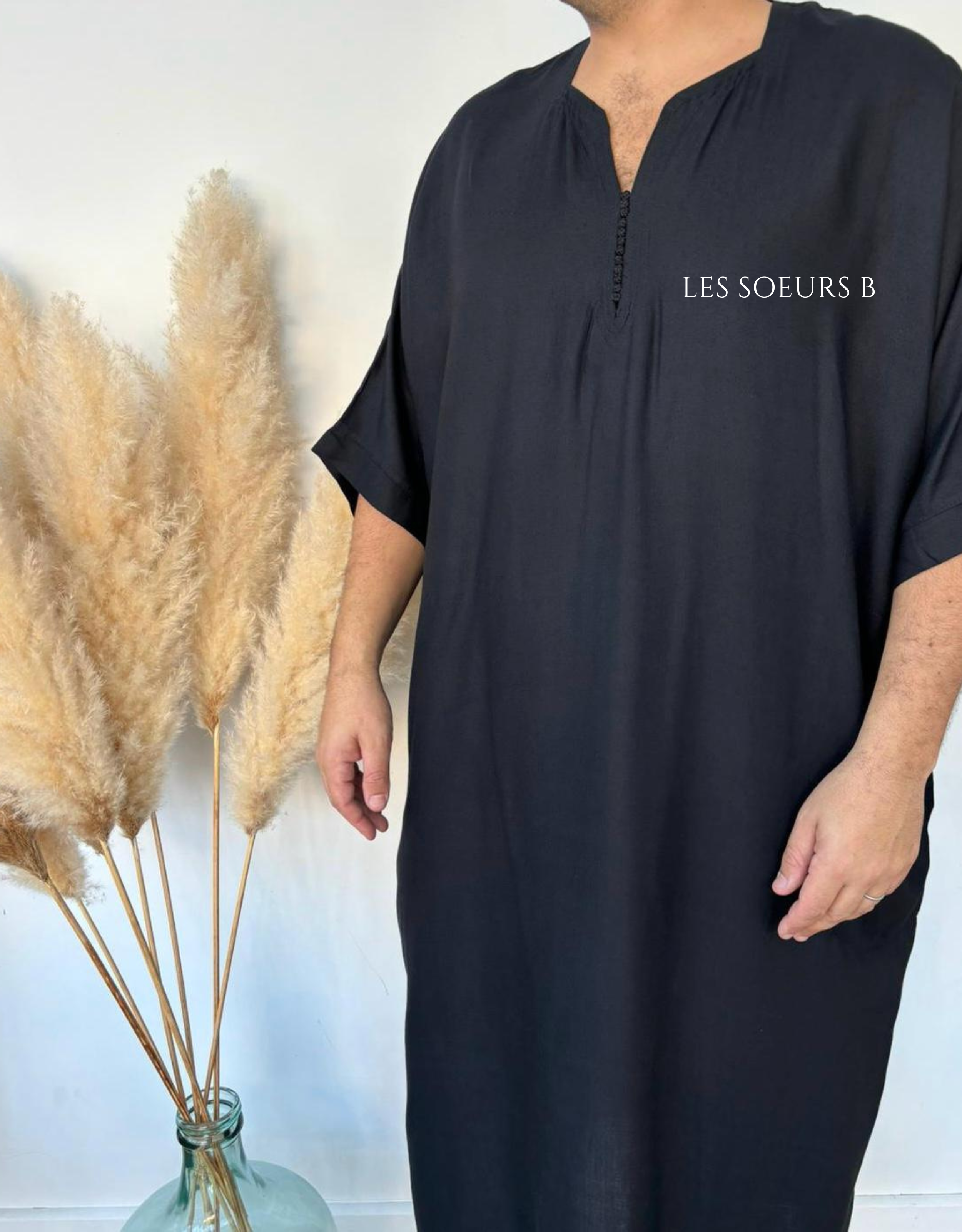Abaya noire - Réf : 4065