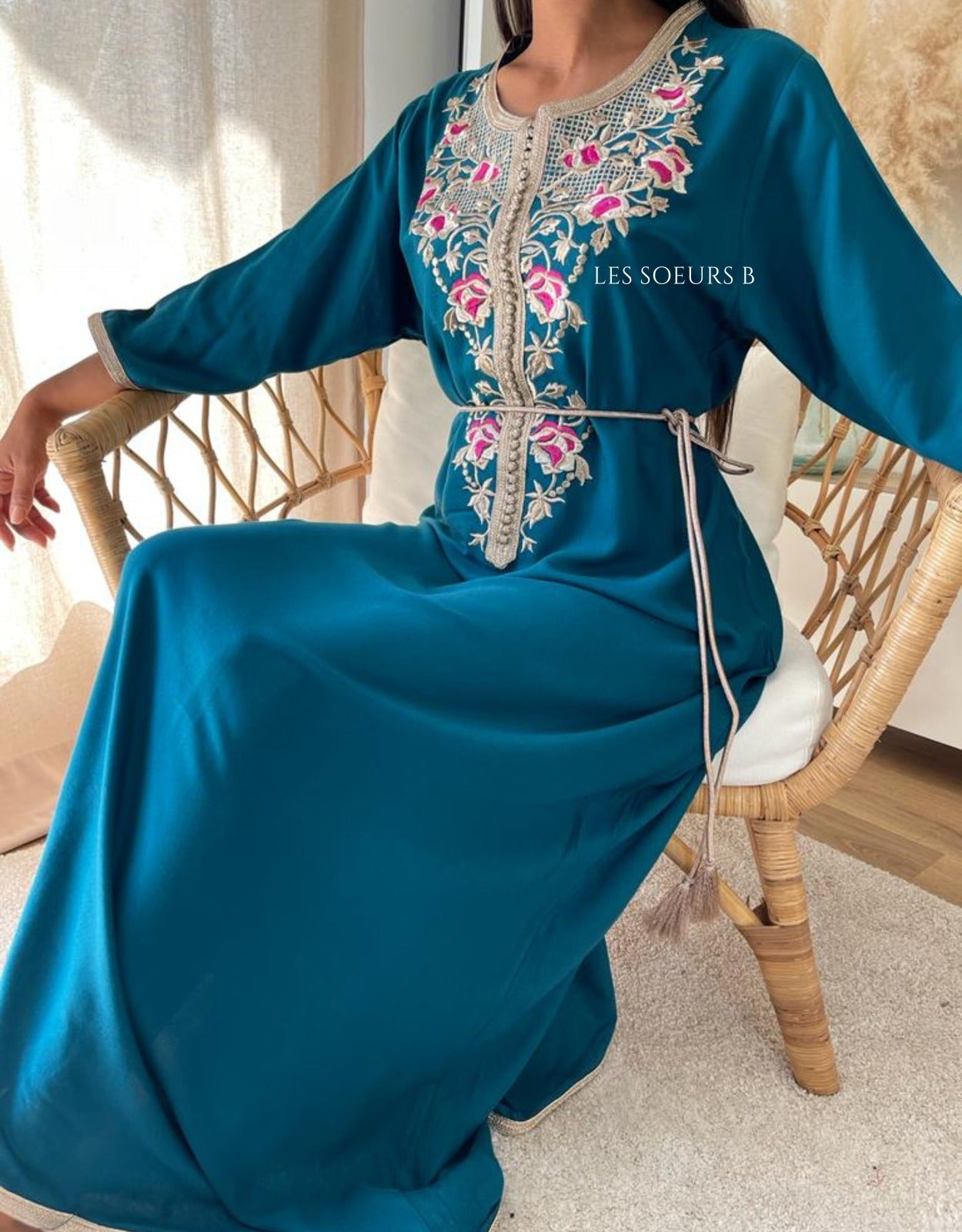 Caftan brodé - Réf : 1018
