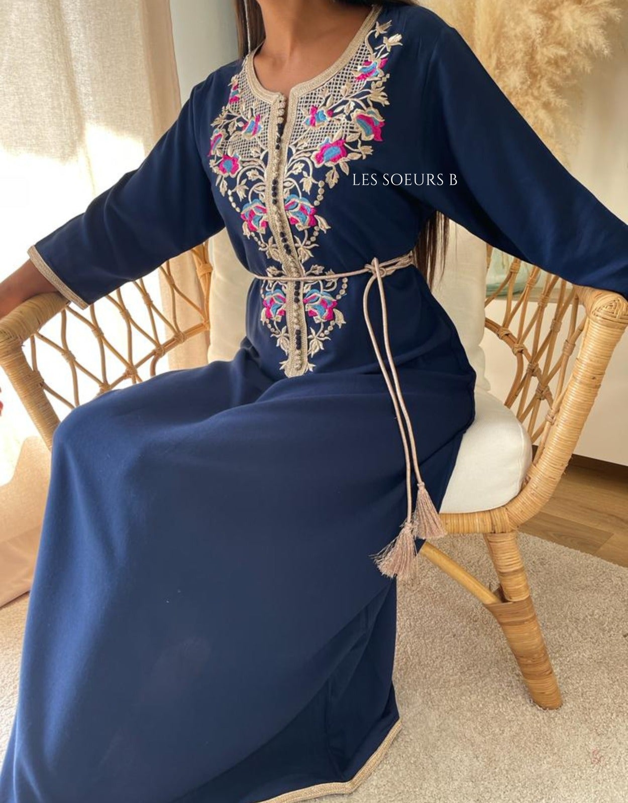 Caftan brodé - Réf : 1018