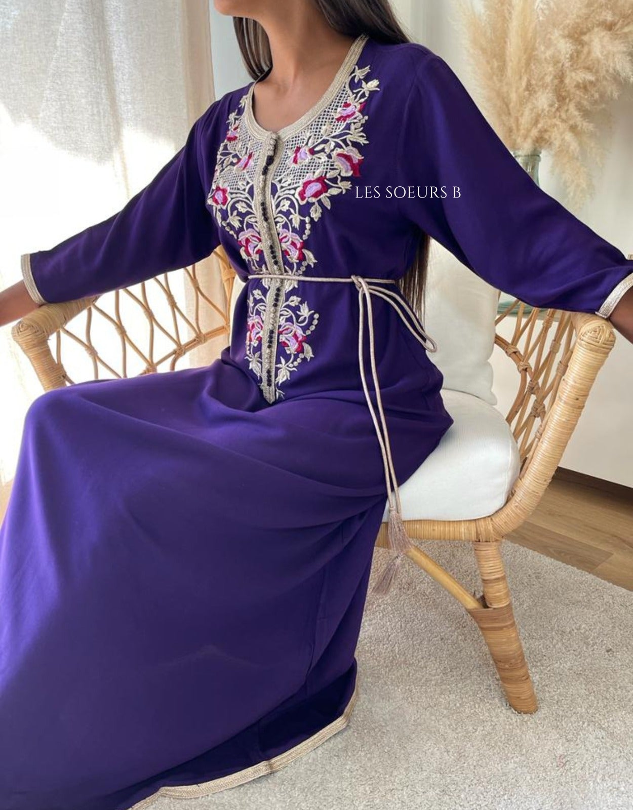 Caftan brodé - Réf : 1018