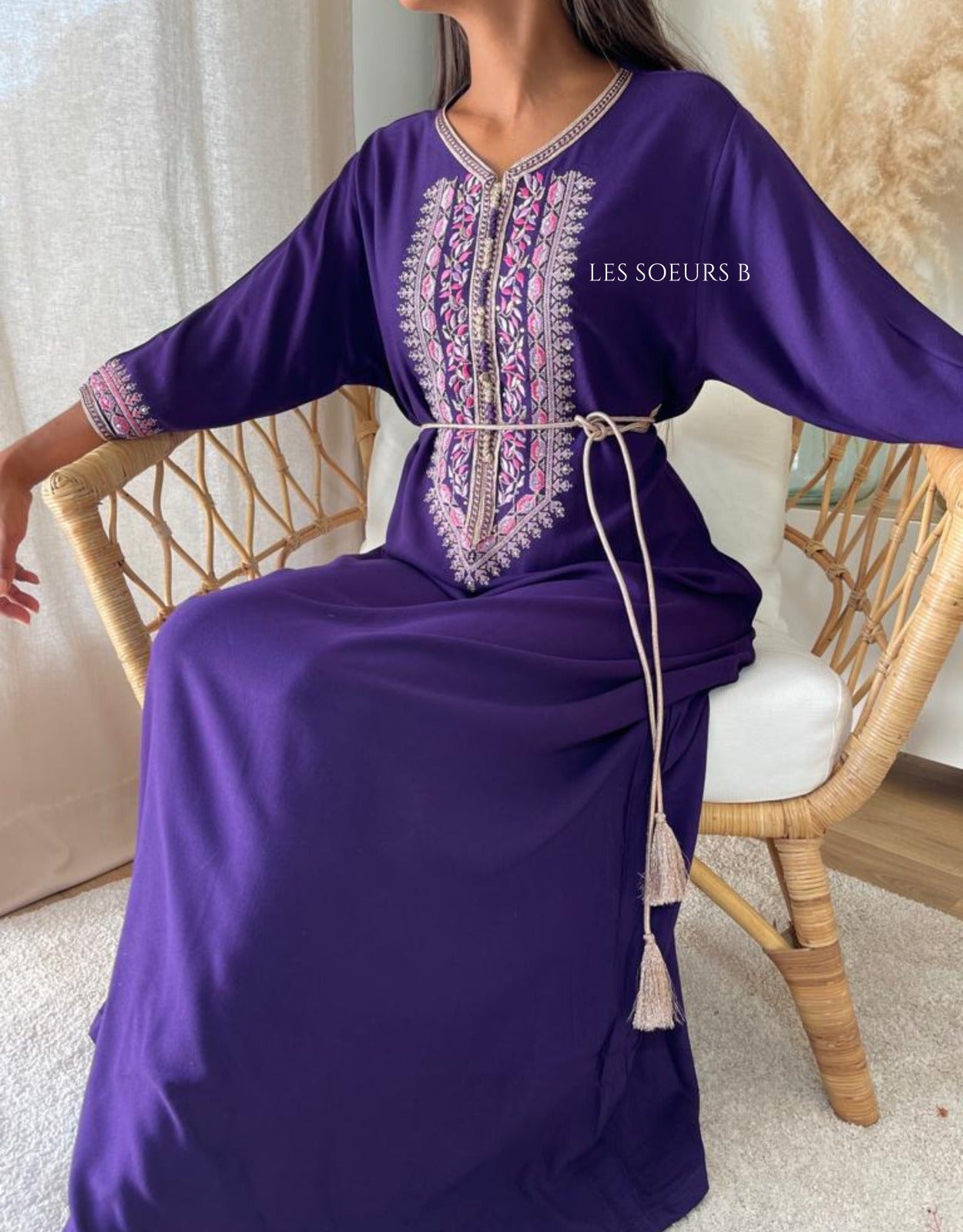 Caftan brodé - Réf : 1017