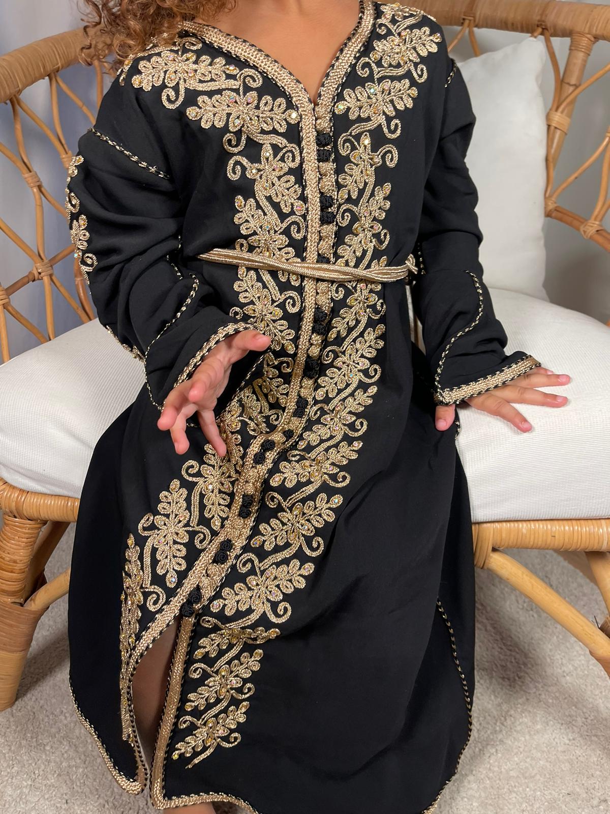 Caftan noir- Réf : 5069